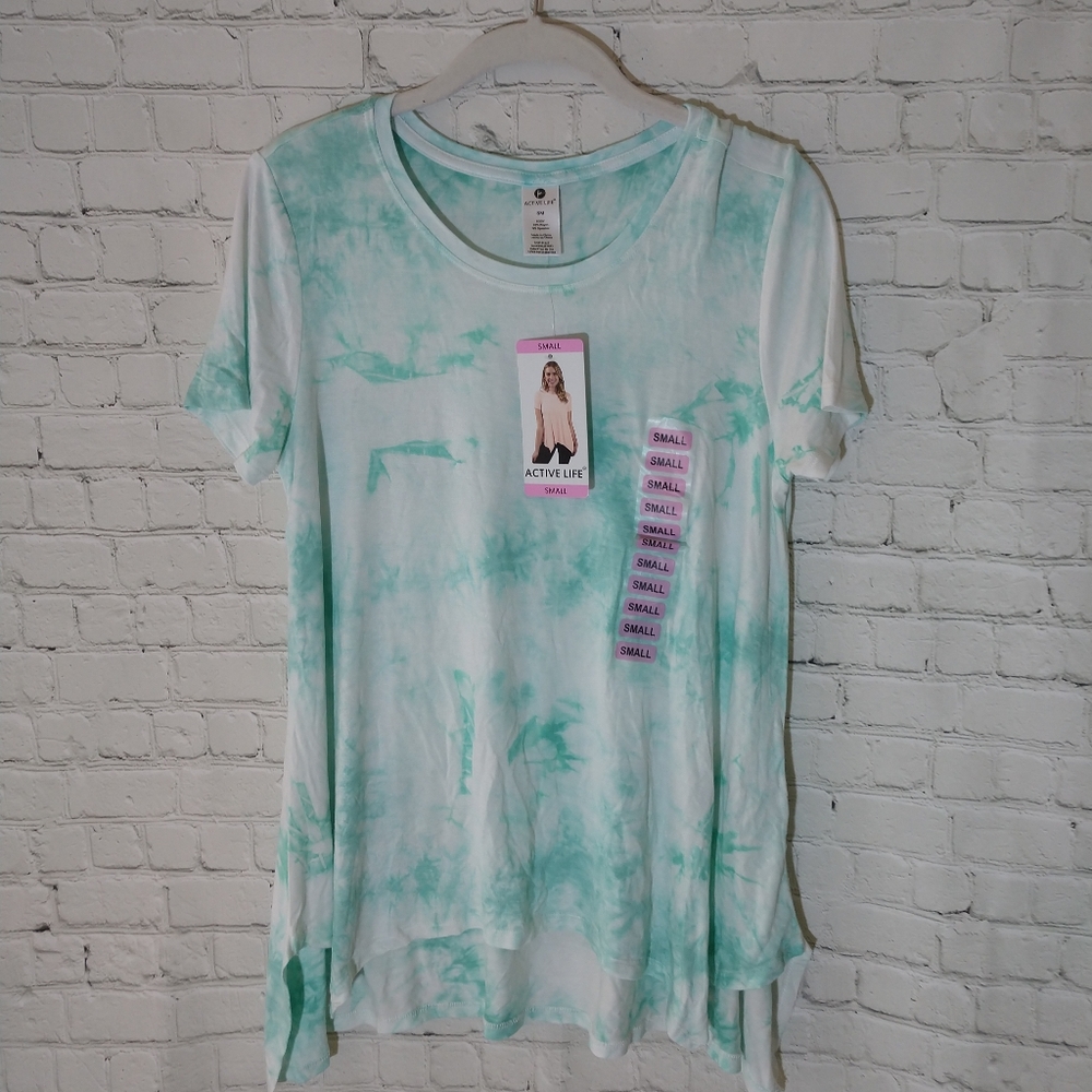 Small athletic tee tie dye
